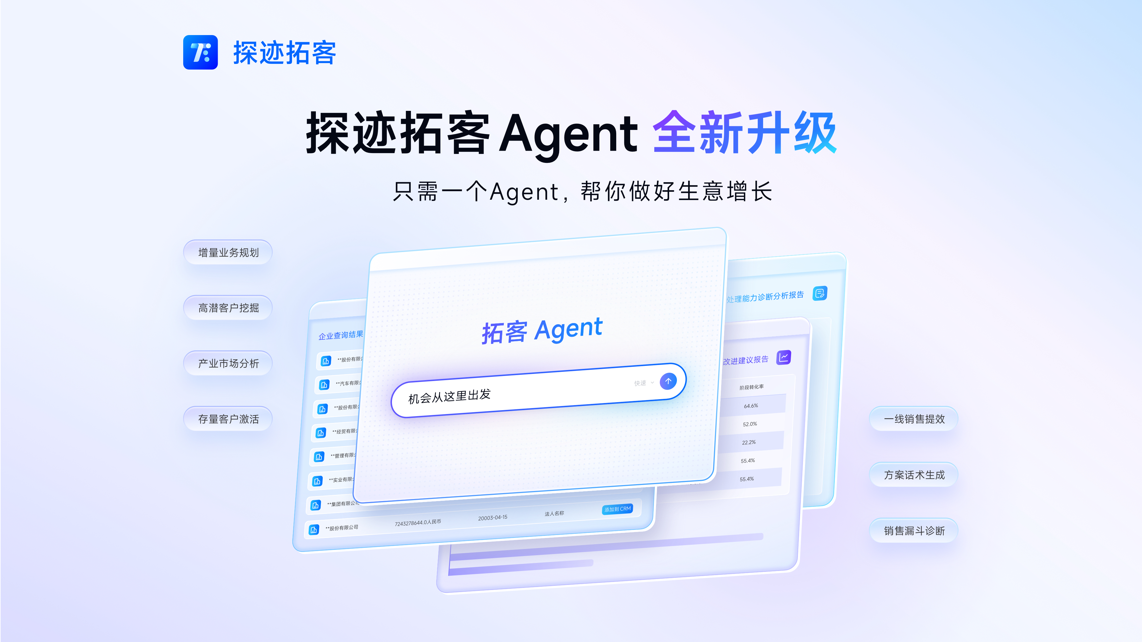 探迹拓客Agent全新升级：把生意增长的全链条，交给一个Agent跑完